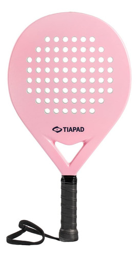 Raqueta De Padel Rosa Tiapad Fibra Carbono Xchws C