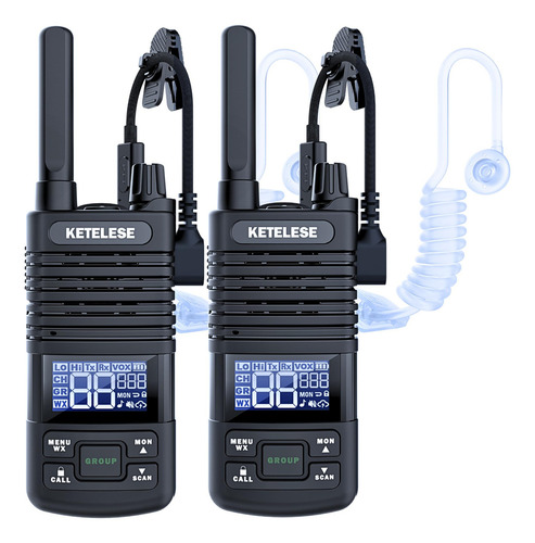 Walkie Talkie Bidireccional Largo Alcance Resistente Al Agua