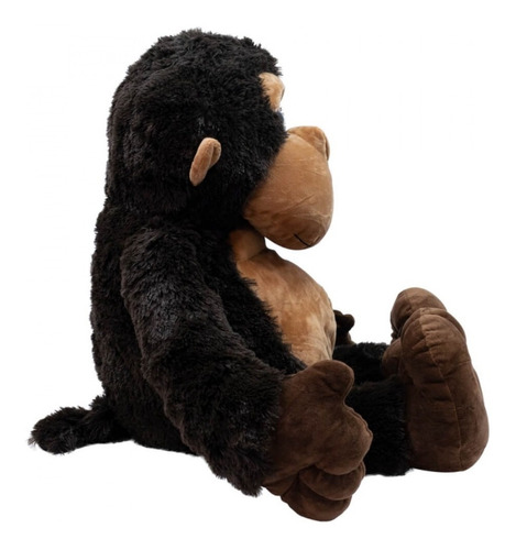 Macaco De Pelúcia Marrom 46 Cm Fofy Toys