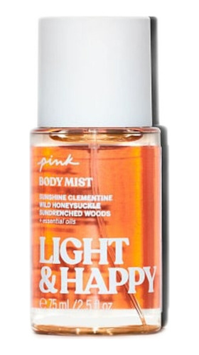 Victoria's Secret Pink Light And Happy Body Mist Mini