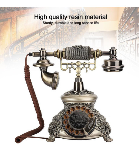 Ms-5700d Vintagetelphone, Dial Giratorio Antiguo Rotación