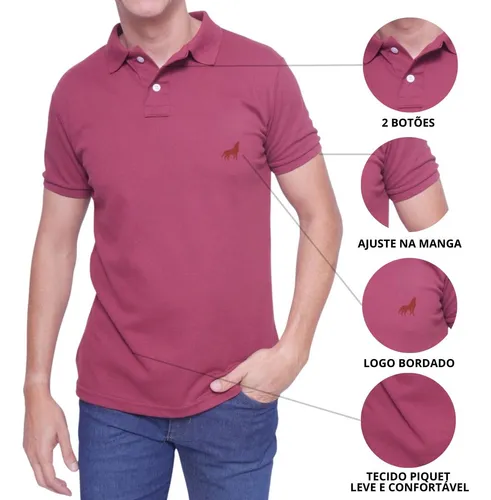 Camisa polo basica best sale atacado