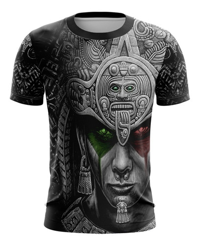 Playera Sublimada Talla Extra Azteca