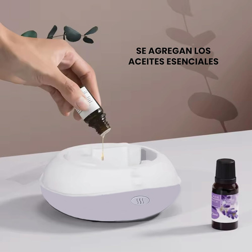 Difusor De Aromaterapia Y Humidificador Ultrasonico Con Luz