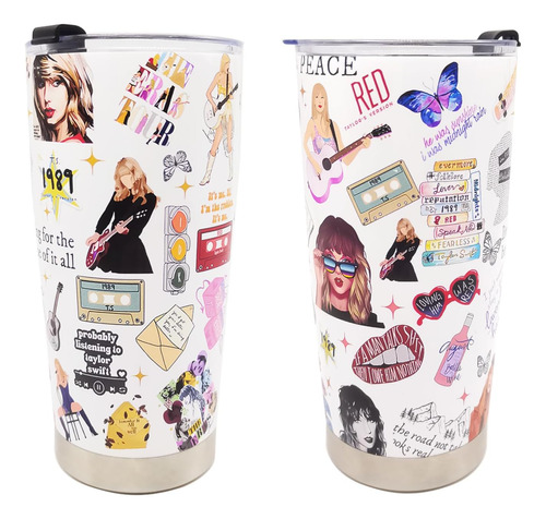 Vasos De Acero Inoxidable, Famosa Cantante Personalizada Par