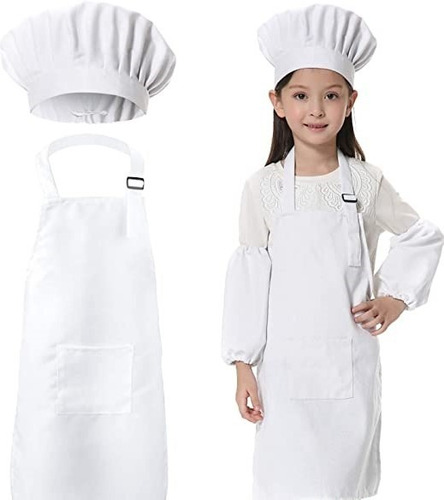 Oferta Mini Chef - 100% Tela Drill Grueso ( Mandil Y Gorro )