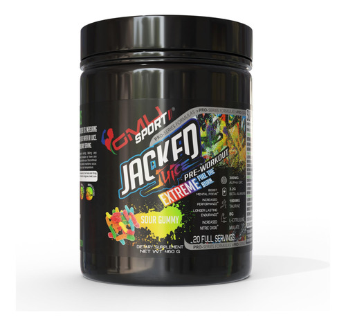 Gmu Sport Jacked Juice Exteme Pre Entrenamiento. Polvo. Dosi