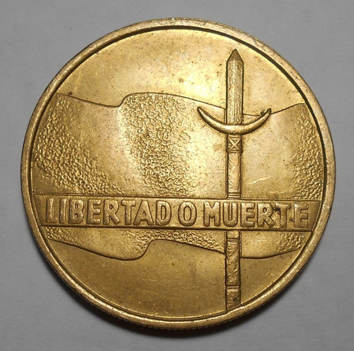 Uruguay Enormes 5 Nuevos Pesos 1975 - Conm. Sesquicentenario