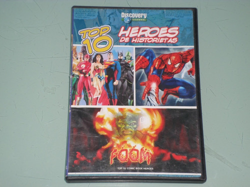 Top 10 Heroes De Historietas-discovery Documental-dvd Marvel