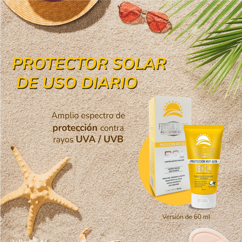 Protector Solar Fotosun Uv 100 50+fps 60ml Facial