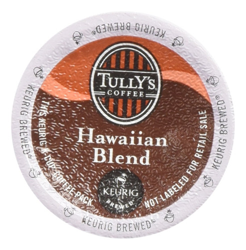 Tully's Coffee Hawaiian Blend 12 Kcups 4.8 Oz