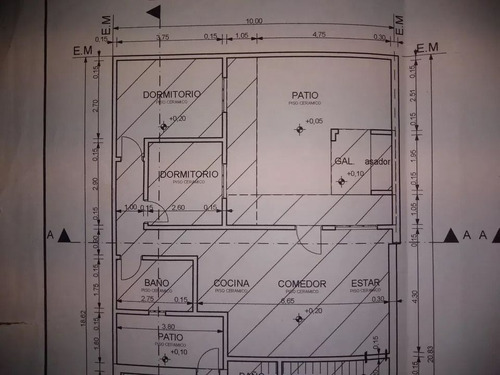 Particular. Vendo Ph. Departamento En Zona Comercial De Aristóbulo Del Valle.  Dos Habitaciones. Patio. Amplia Cocina Comedor. Baño. Todos Los Servicios. Gas Natural. No Paga Expensas. Planta Baja.