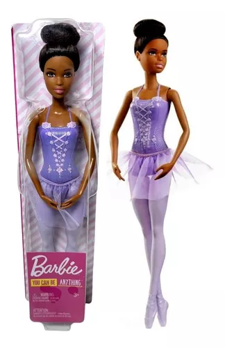 Boneca Menina Barbie Negra Quero Ser Bailarina Original