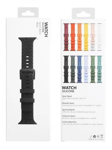 Correa Silicona Para Apple Watch 42/44/45 38/40/41mm Colores