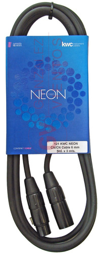 Cable Kwc Neon 121 Canon Hembra - Canon Macho 3 Metros