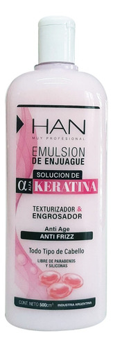 Shampoo Han + Crema Keratina Fortalecedor + Kit Peines