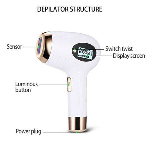 Depilação Permanente A Laser Ipl 999900 Flashes 5 Modos De N