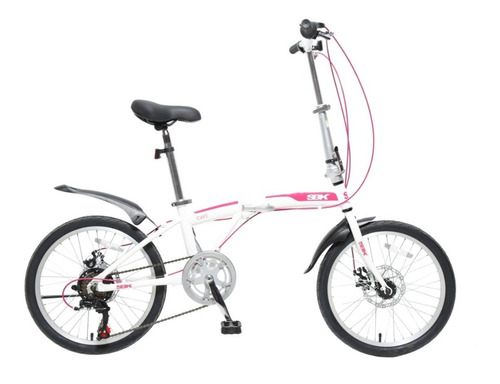 Imagen 1 de 10 de Bicicleta Plegable Folding Rodado 20 Shimano Cambios Varon Mujer Mountain Urbana Reforzada Garantia Envios Happy Buy