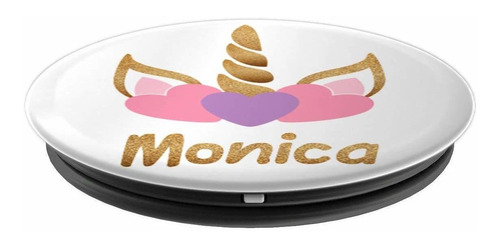 Personalizada Unicorn Birthday Girl Nombre Monica Pop Socket