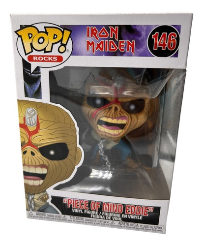 Funko Pop Piece Of Mind Eddie #146 Iron Maiden Rocks