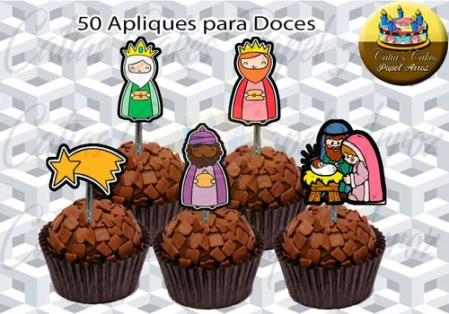 50 Topper Tags Para Doces Festa Aniversário