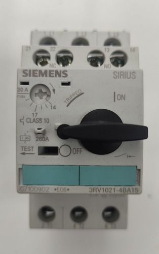 Guardamotor Siemens 3rv1021-4ba15 14-20 Amp.