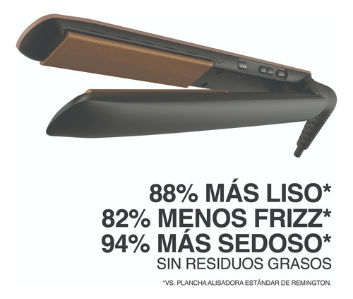 Plancha de cabello Remington Keratin Therapy S8599 negra y rosa 120V/240V