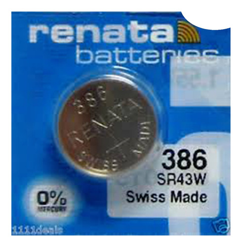 Pila Bateria Renata 386 Hecha En Suiza 3v Sr43w