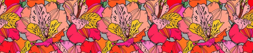 4 Cenefas Adhesivas Decorativas Pinturas De Flores Mod-531
