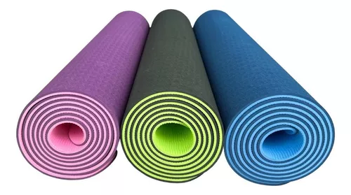 Esterilla para Pilates, Yoga, Fitness, colchoneta Antideslizante,  Morado/Rosa