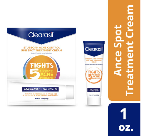 Crema Tratamiento Puntos Clearasil Control De Acné 5 En 1