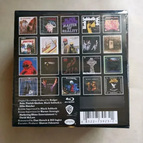 22 Cds + 1 Blu Ray Black Sabbath Box Set 1970-2017 Colección