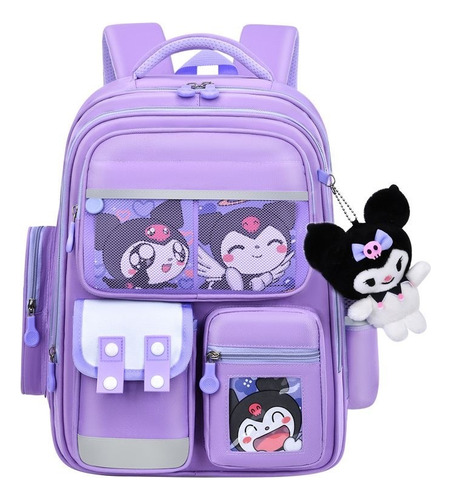 Mochila Escolar Para Niñas De Sanrio Kuromi Primary School