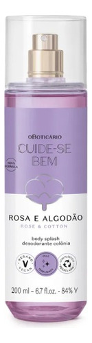Cuide-se Bem Rosa E Algodão Kit Presente Feminino Boticário