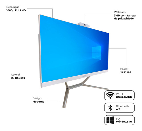 Pc All In One Core I7 16gb Hd 1tb Wi-fi Bluetooth