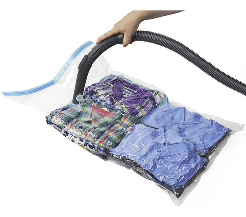 Imagen 2 de 3 de 10 Bolsas Comprimir Ropa Al Vacio 60*80