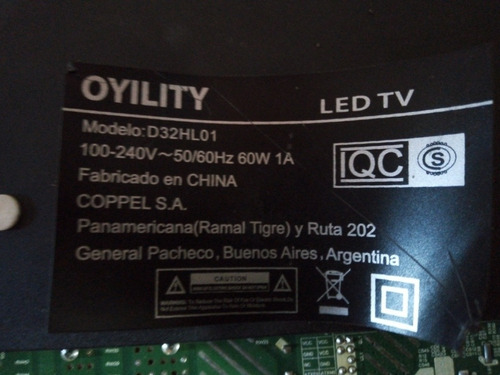 Placa Main Oyility Modelo D32hl01