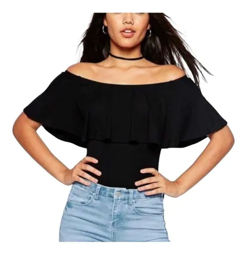 Body Blusa Campesina Olan Moda Casual Juvenil Moderna | MercadoLibre