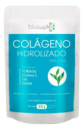 Colágeno Hidrolizado 100% Puro Biosuple Salud Articular 300g Sabor Sin sabor