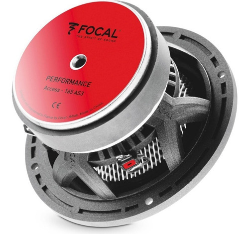 Conjunto de mídia focal de 3 vias Access 165as3 160w no máximo, cor preta