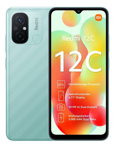 Imagen 1 de 6 de Xiaomi Redmi 12c Dual Sim 128 Gb Verde Menta 4 Gb Ram