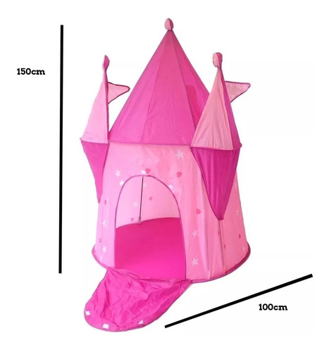 Imagen 3 de 6 de Carpa Infantil Casa De Los Sueños Castillo Nena Grande Juego
