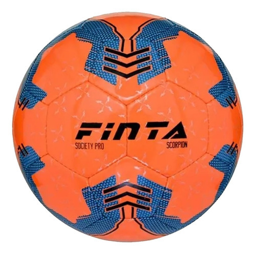 Bola Futebol Society Profissional Scorpion Costurada Finta Cor Laranja