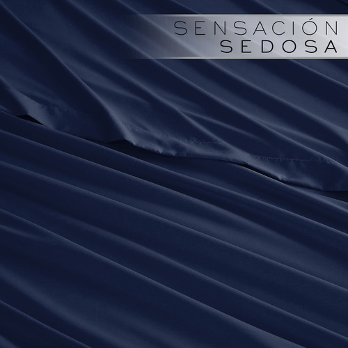 Juego de sábanas Nube Sabana Sabana King Size king color azul marino 1000 hilos - 4 packs