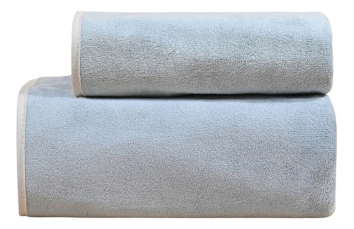 Set 2 Toalla De Baño Absorbente De Microfibra 140x70 + 75x35