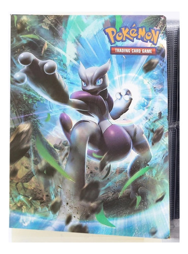 Album Pokemon Para 432 Cartas Mewtwo Con 10 Doradas Vmax Gx