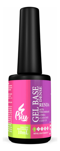 Gel Base Dense Renda Psiu Led/uv 10ml - Maior Aderência