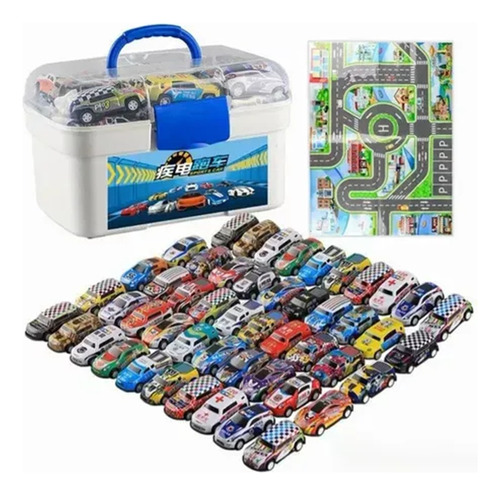 Juego De Minicoches De Metal Toys De 50 Piezas [u]