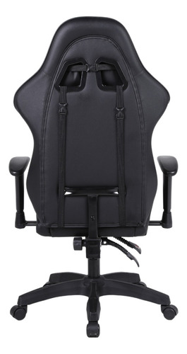 Silla Gamer Ergonomica Hemmel Negro Negra Reclinable 150kg Para Pc Escritorio Altura Ajustable