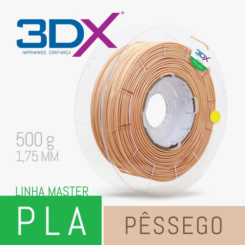 Filamento Pla 1,75 Mm | 500g | Pêssego (cor Da Pele)